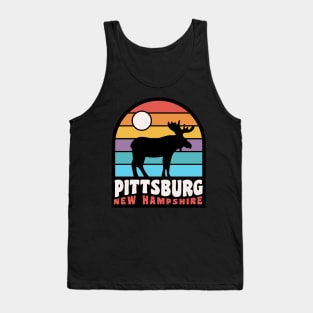 Pittsburg New Hampshire Moose Badge Tank Top